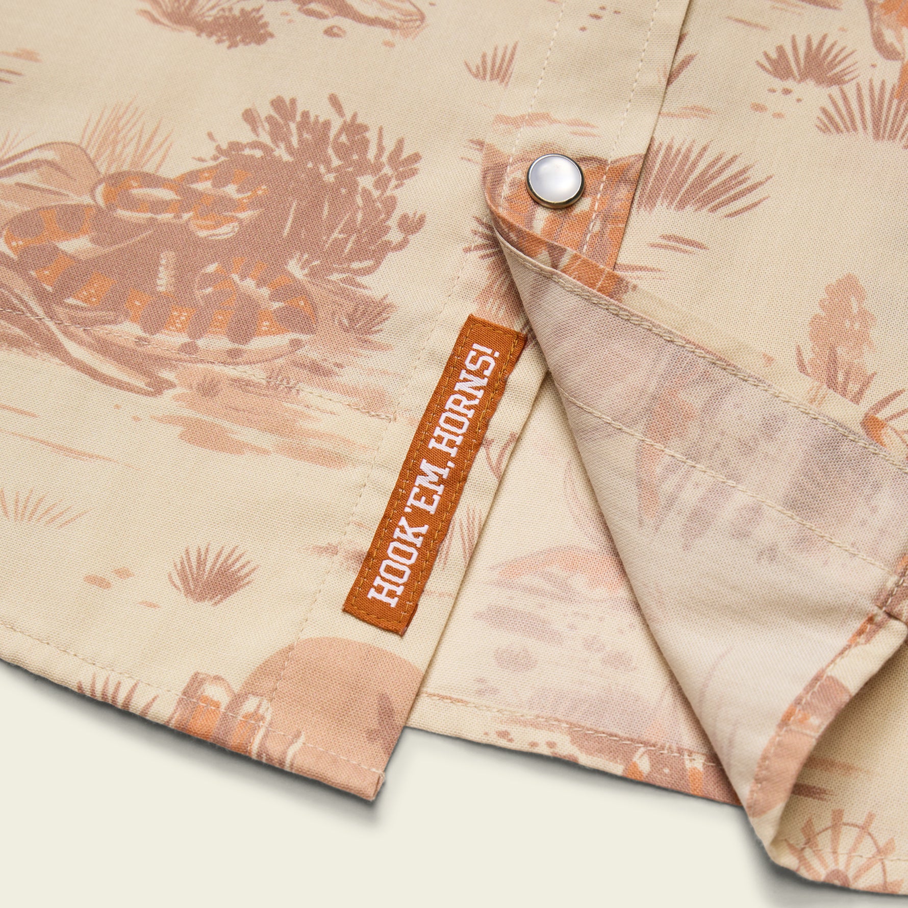 Texas Longhorns H Bar B Snapshirt - Longhorn Country : Tejas Tan - Image 4