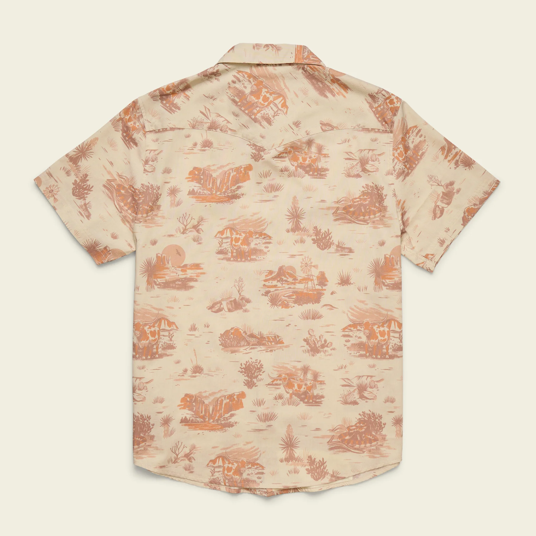 Texas Longhorns H Bar B Snapshirt - Longhorn Country : Tejas Tan - Image 7