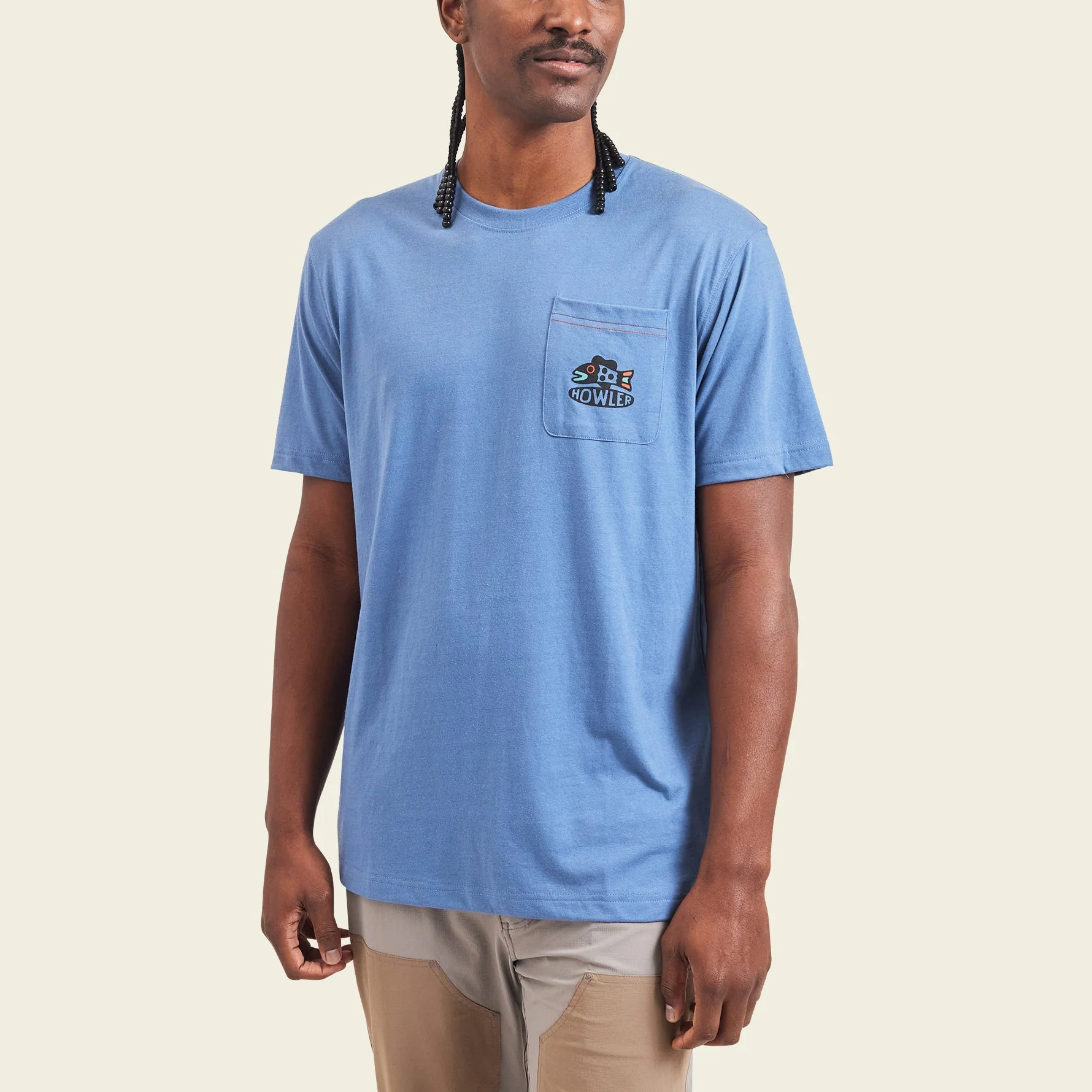 Travelin' Light Pocket T-Shirt - Blue Mirage - Image 3