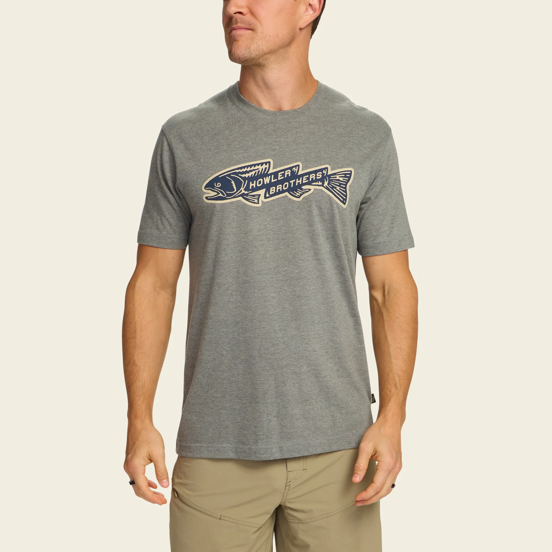 Trout Bolt T-Shirt - Athletic Grey Heather - Image 3