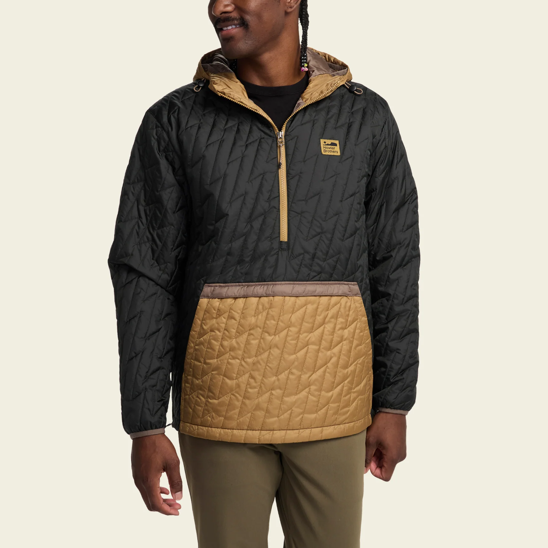 Voltage Quilted Pullover - Black N' Gold - Image 4
