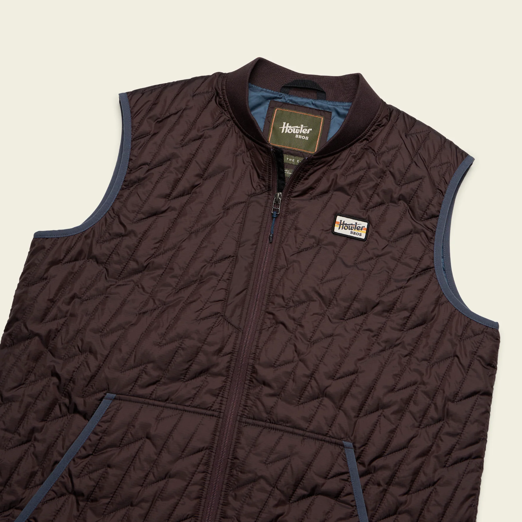 Voltage Quilted Vest - Bark - Image 3