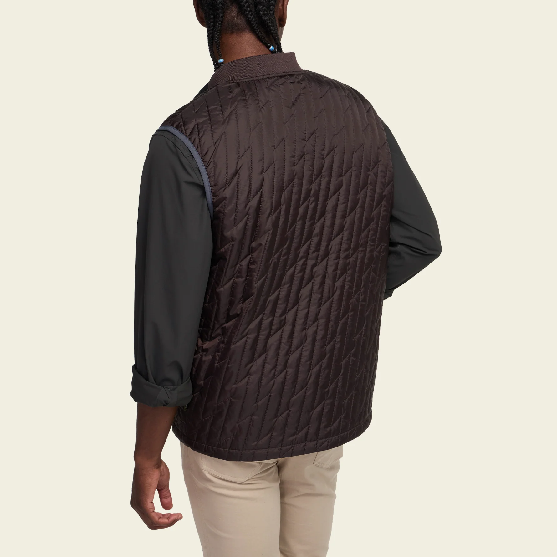 Voltage Quilted Vest - Bark - Image 5