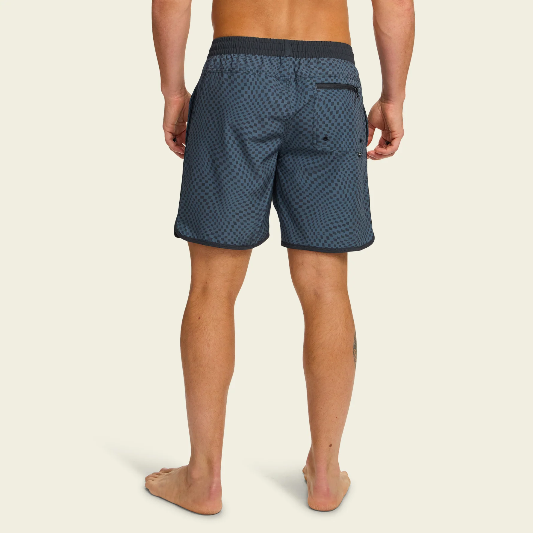 Warlock Tech Boardshorts 17" - Warped Checkers : Dark Slate - Image 4