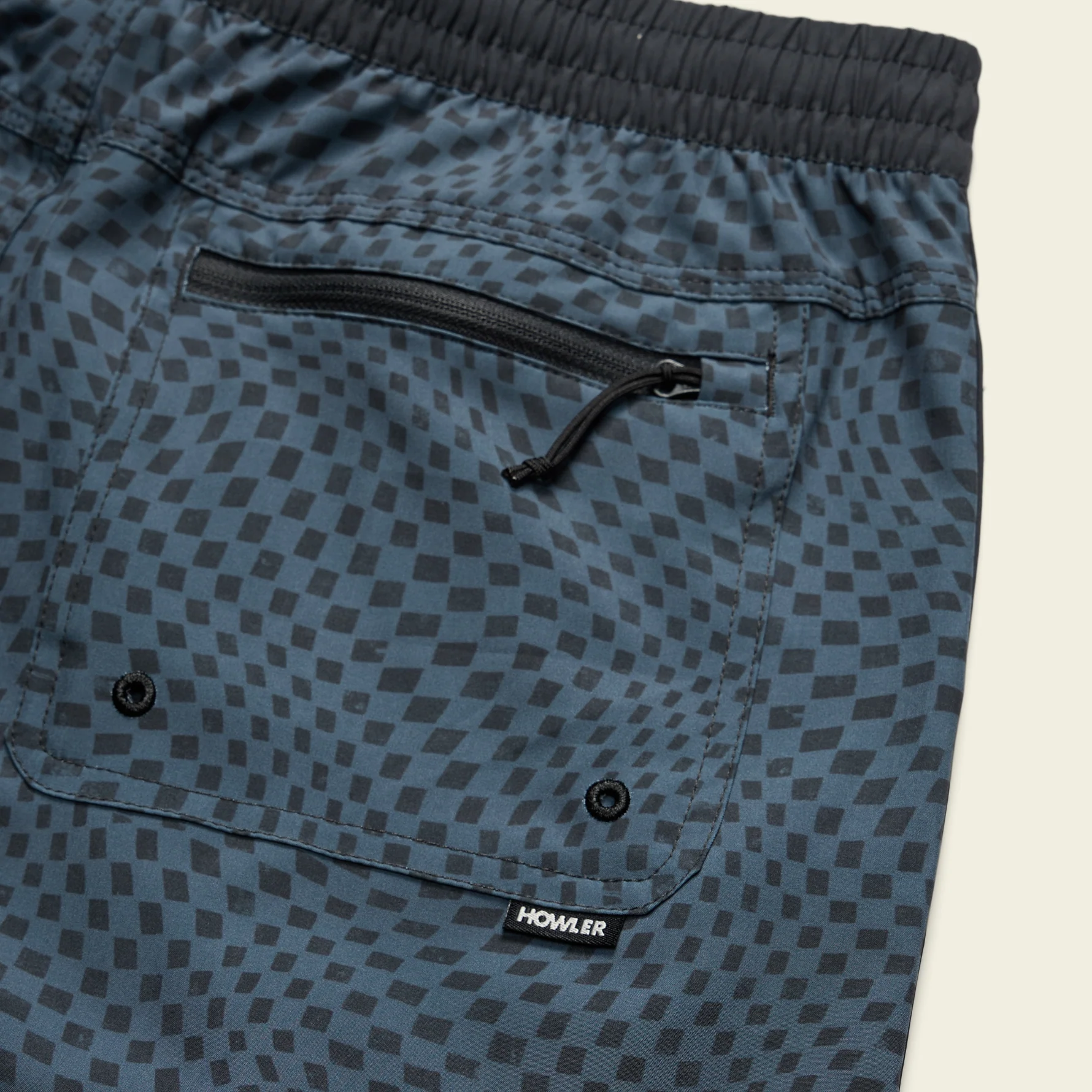 Warlock Tech Boardshorts 17" - Warped Checkers : Dark Slate - Image 5