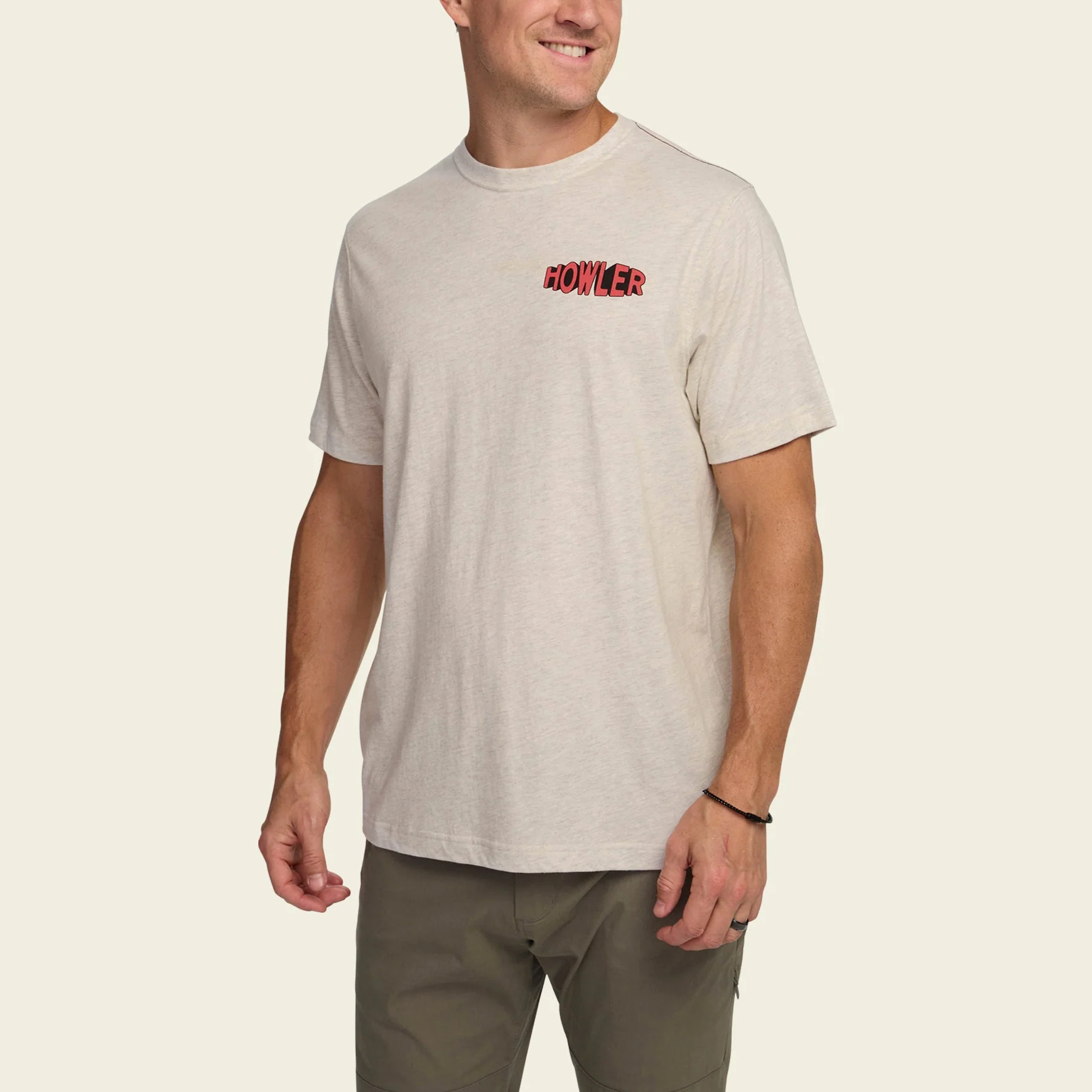 Worldwide Howler Cotton T-Shirt - Grey Heather - Image 4
