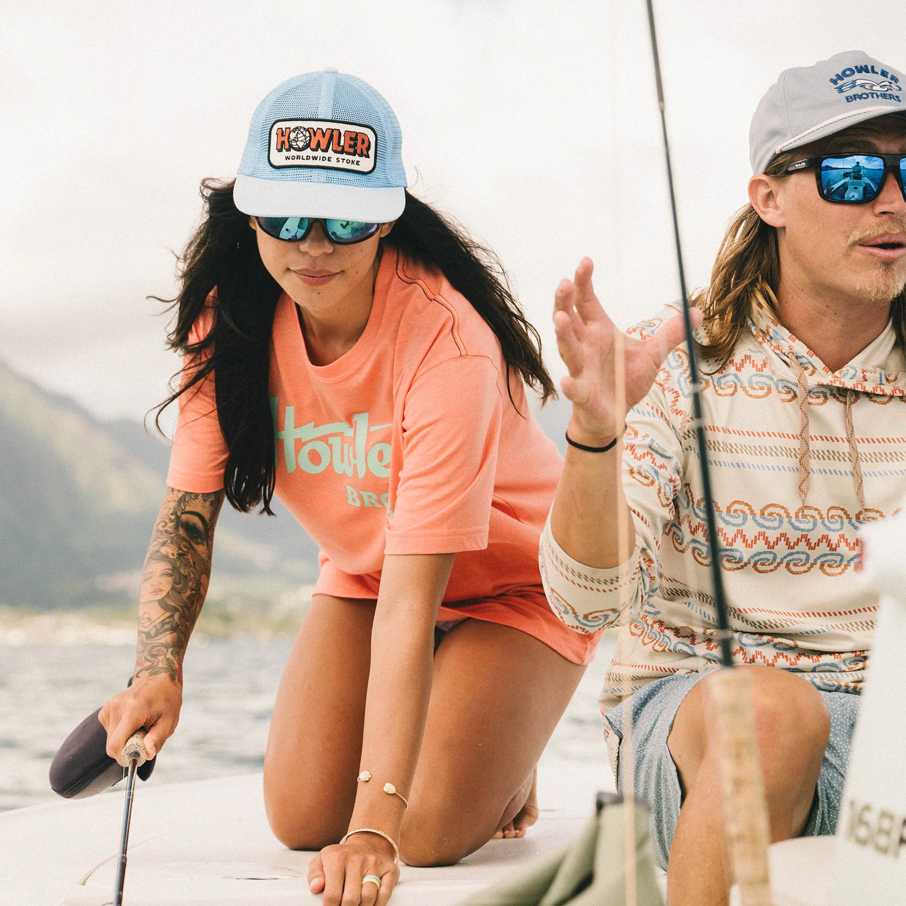 Worldwide Stoke Snapback - Light Blue - Image 4